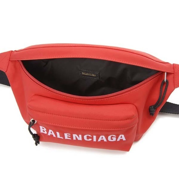 Balenciaga Wheels Nylon Body Bag Red - Picture 3 of 6